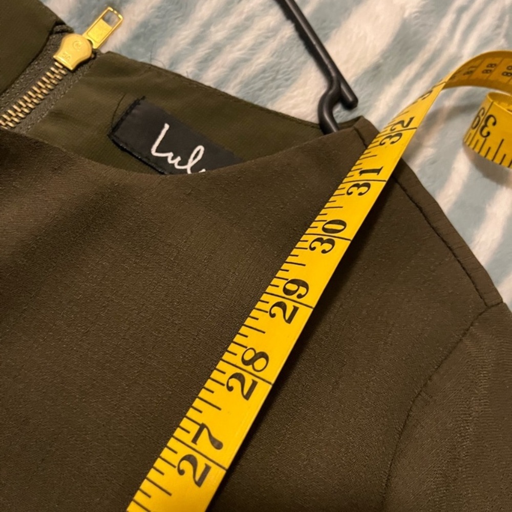 Lulus Olive Green Short Sleeve Dress - Picture 13 of 13